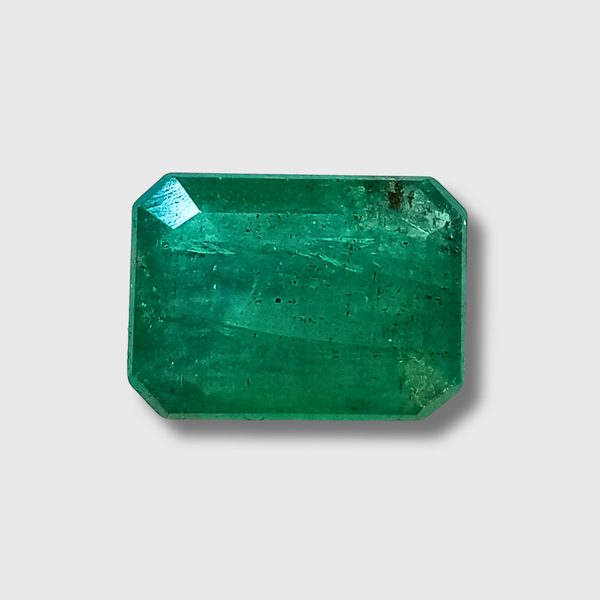 Natural Emerald 2.80 ct octagon step cut loose gemstone, green, Govt. Lab Certified