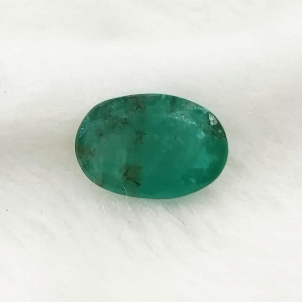 Natural Emerald (Panna) oval mixed cut loose gemstone, report no. SRGTL16130
