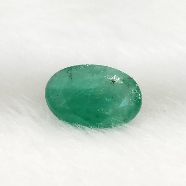 Natural Emerald (Panna) oval mixed cut loose gemstone, report no. SRGTL16134