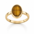 Natural Tiger Eye ring with oval cabochon in Panchdhatu bezel setting – Tushar Gems