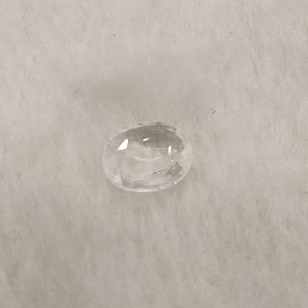 Natural White Sapphire 4.00 Ratti oval loose gemstone - Tushar Gems