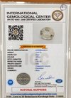 IGC certificate of authenticity IGCDKBAJ58270 - Natural White Sapphire 5.33 Ratti