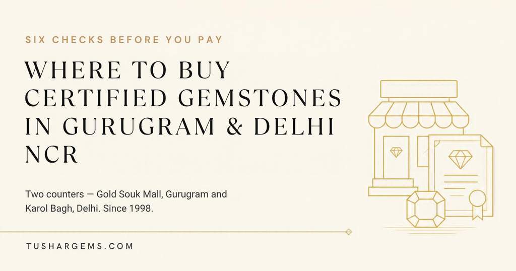Where to buy certified gemstones in Gurugram and Delhi NCR | Tushar Gems