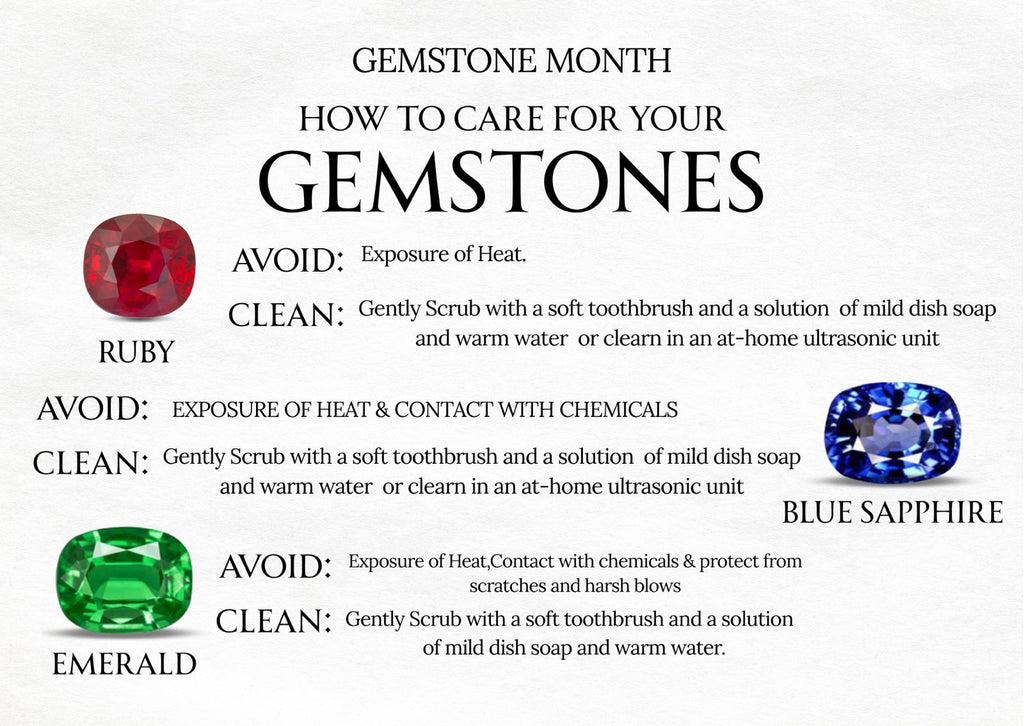 Gemstone month how to care for your gemstones