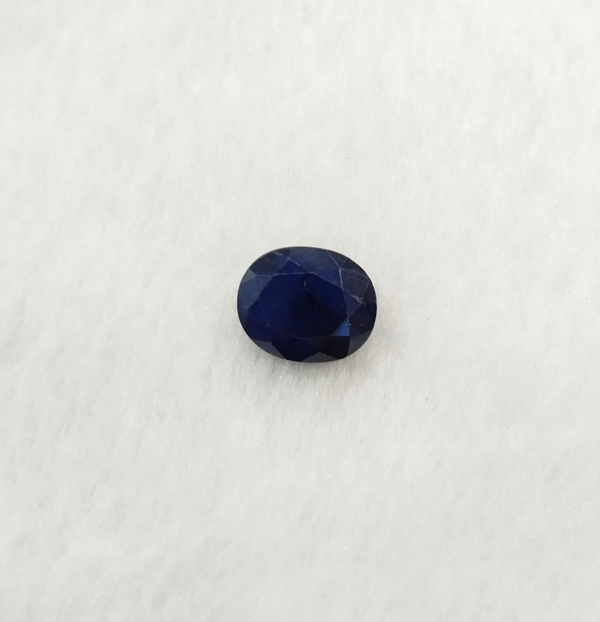 Natural Indian Blue Sapphire |8H00| Oval Mixed Cut | IGC Certified No.: IGCDKBAJ41264
