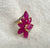 Exquisite 14K Gold Ring with Natural Diamonds & Ruby Petals – 5.86ct Statement Beauty image 0