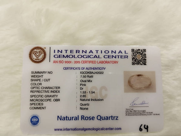 20.28 Ratti Natural Rose Quartz: A Powerful Gemstone of Love and Healing image 3