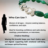 GEMWIX Green Onyx Beaded Bracelet with Crystal-Studded Silver Infinity Clasp, Healing Stone Jewellery for Women image 2
