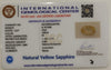 Natural Yellow Sapphire | Oval Cut | IGC Certified No.: IGCDKBAJ45763 image 2