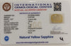 Natural Yellow Sapphire | Cushion Mix Cut | IGC Certified No.: IGCDKBAJ42849 image 2