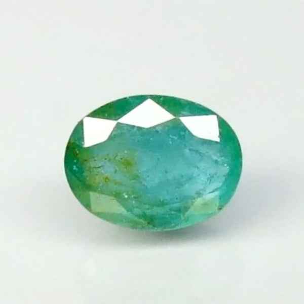 Natural Emerald 8.19 Ratti | Govt. Lab Certified | Oval Mixed Cut | 8891D36295 image 0