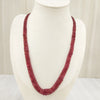 Natural Ruby Two line Beaded Necklace: A Dazzling Display of Luxury and Passion image 4