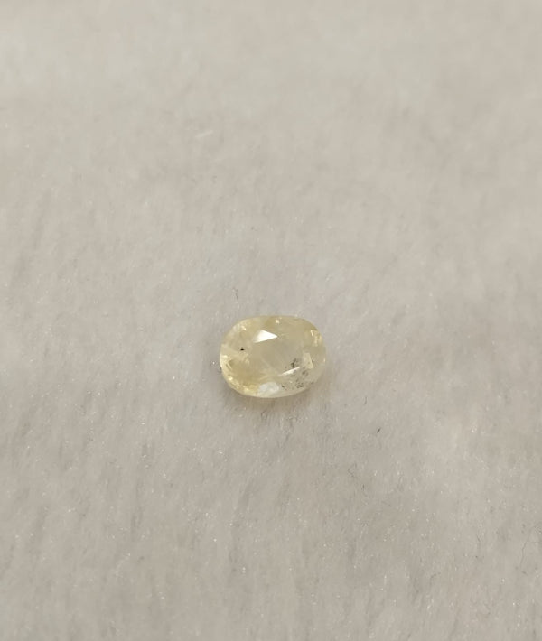 Natural Sri Lankan Yellow Sapphire 3.10 Carat / 3.44 Ratti Oval Mixed Cut loose gemstone