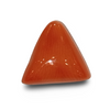 Natural Italian Red Coral | Certified Triangular Cabochon Moonga | Untreated Gemstone IGCDKBAJ42365 image 0