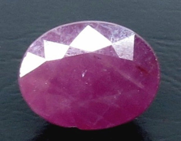 Natural Purplish Red Ruby |8H50| Certified | Oval Mixed Cut Report No. 12939D53307