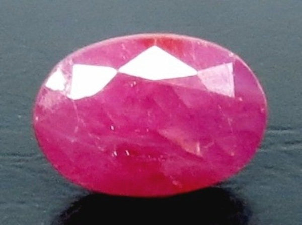 Natural Purplish Red Ruby |8H50| Certified | Oval Mixed Cut Report No. 12939D53309