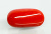 Natural Italian Red Coral (Moonga) oval cabochon, report no. 12992D53461
