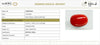 Govt. Lab certificate of authenticity - Report No. 12992D53464