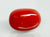 Natural Italian Red Coral (Moonga) oval cabochon, report no. 12992D53464