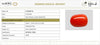 Govt. Lab certificate of authenticity - Report No. 13762D56718