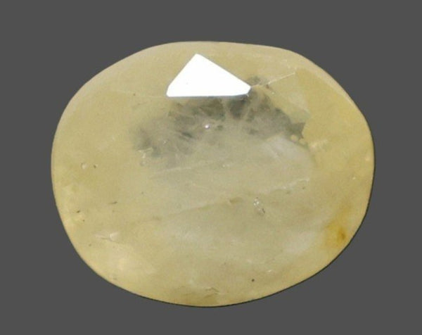 Natural Yellow Sapphire (Pukhraj) 9.20 Ratti oval mixed loose gemstone – IIGJ report 14372D60343