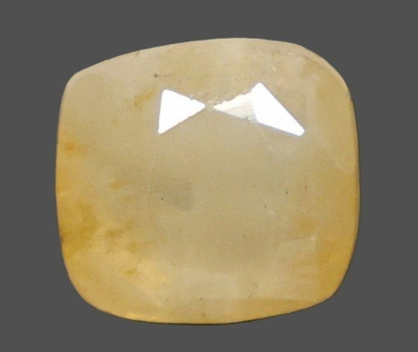 Natural Yellow Sapphire (Pukhraj) 7.36 Ratti cushion mixed loose gemstone – IIGJ report 14372D60345