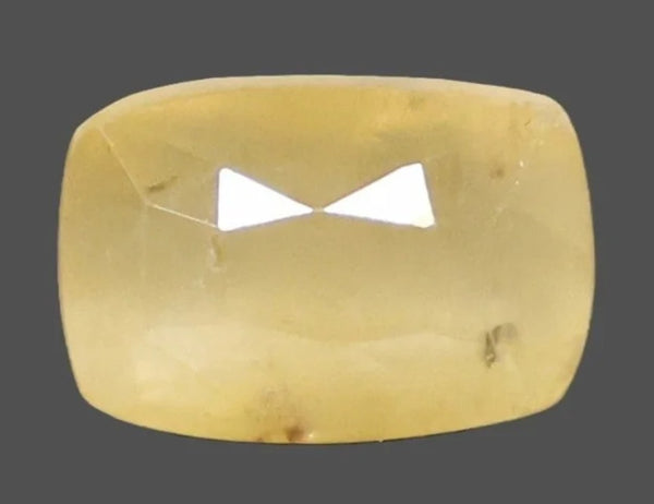 Natural Yellow Sapphire (Pukhraj) 7.02 Ratti cushion mixed loose gemstone – IIGJ report 14372D60351