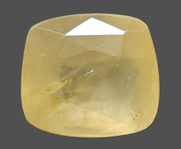 Natural Yellow Sapphire (Pukhraj) 7.41 Ratti cushion mixed loose gemstone – IIGJ report 14372D60354