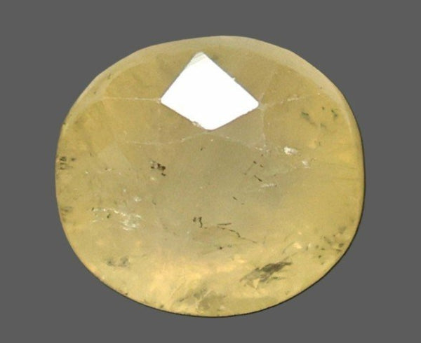 Natural Yellow Sapphire (Pukhraj) 8.23 Ratti oval mixed loose gemstone – IIGJ report 14372D60357
