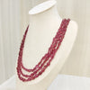 Natural RubyThree Line TumbleNecklace: A Radiant Statement of Luxury image 1