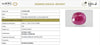 Govt. Lab certificate of authenticity - Report No. 18165S215009