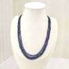 Natural Three Line Blue Sapphire Necklace: A Timeless Masterpiece of Elegance image 1