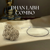 Dhan Labh Combo – Raw Pyrite Stone + Pyrite Anklet