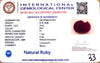 Natural Ruby | Oval Cut | IGC Certified Number: IGCDKBAJ47501 image 2
