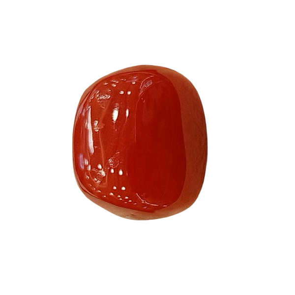Natural Red Coral | Certified | Oval Cut Gemstone Summary No. IGCDKBAJ57876 image 1