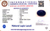 Natural Lapis Lazuli | Oval Cabochon | Govt. Lab Certified Certificate No.: IGCDKBAJ42487 image 2