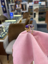 Royal Amethyst & Diamond Ring in 14K Gold image 2