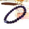 AMETHYST WITH EVIL EYE BRACELET SPIRITUALAWARENESS image 1