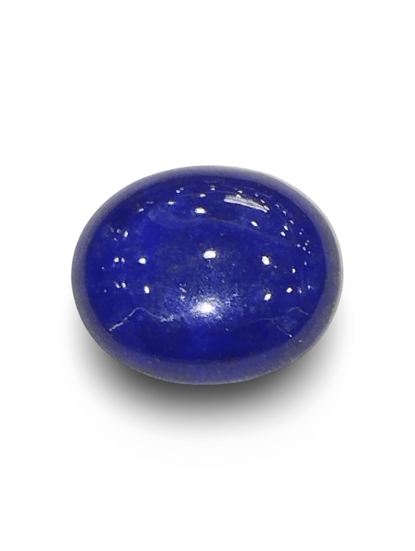 Natural Lapis Lazuli | Govt. Lab Certified | Oval Cabochon | Blue with Pyrite Certificate No.: IGCDKBAJ42508 image 1