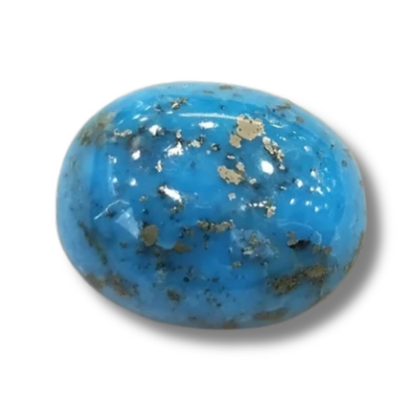 22.61 Ratti Natural Turquoise | IGC Certified | Oval | Matrix Sea Blue