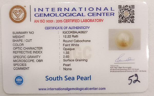Natural South Sea Pearl – A Symbol of Elegance & Purity Summary No IGCDKBAJ42627 image 2