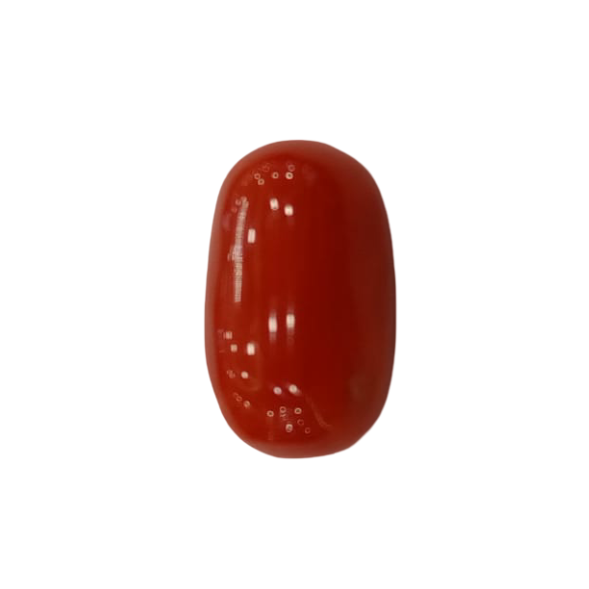 Natural Red Coral | Certified | Oval Cut Gemstone Summary No. IGCDKBAJ44889 image 1