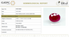 Natural Purplish Red Ruby | Certified Unheated | Oval Mixed Cut| 6.47 Rt | Report No. 9581D38686 image 1