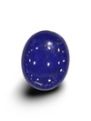 Natural Lapis Lazuli | Oval Cabochon | Deep Blue with Metallic Pyrite | Govt. Lab Certified Certificate No.: IGCDKBAJ42504 image 0