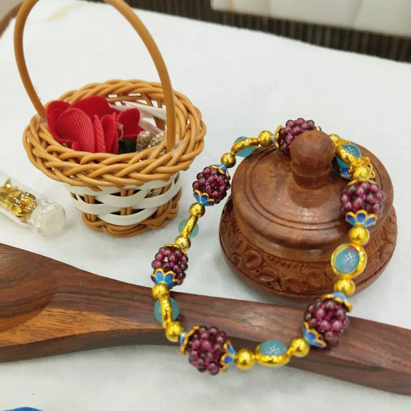 Brown Premium Grape Garnet Protection Strength Wearer From Negativity Bracelet For Men & Women image 5