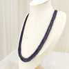 Natural Two Line Blue Sapphire Necklace: A Timeless Statement of Luxury image 4