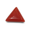Natural Italian Red Coral | Certified Triangular Cabochon Moonga | Untreated Gemstone IGCDKBAJ42429 image 0