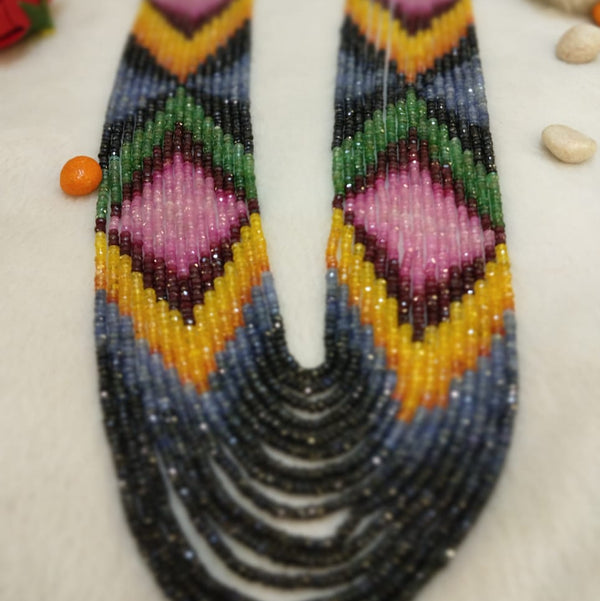 15 Line Rainbow Necklaces: A Kaleidoscope of Color and Elegance image 4