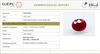 Natural Purplish Red Ruby | Certified Unheated | Oval Mixed Cut Report No. 9581D38698 image 1