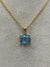 Trillion-Cut Blue Topaz Pendant in 14K Gold image 0